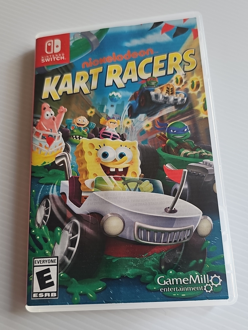 Nickelodeon Kart Racers Nintendo Switch Game - Yellow & Blue Cover
